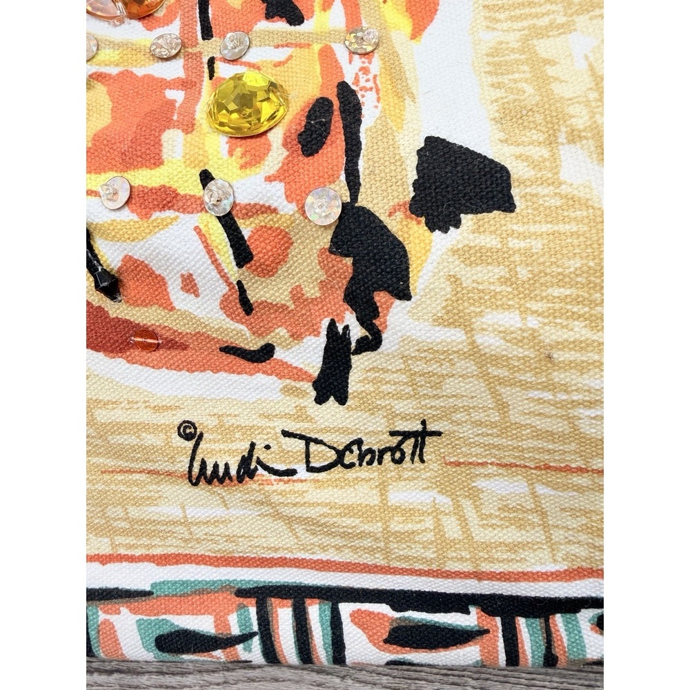 Women's Sun N Sand Lindi Dobrott Beach Bag Pineapple Coastal Tropical Resort - Picture 6 of 16